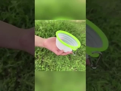 Taça de cães dobrável TPE Taça de animais de estimação Taça de gato Taça de água potável para beber ao ar livre Taça de comida para cães pendurada