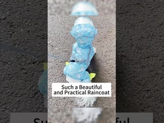 Transparente 3D Alfaiataria Desembaçável Design Secagem Rápida Cão Raincoat à prova de tempestade