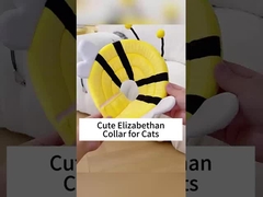 Colarinho elizabetano para protecção pós-operatória contra lamber/morder, protector de pescoço macio para gatos