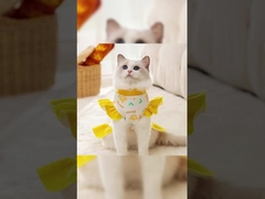 Casaco de Inverno Desenho sem botões Brilhante no escuro Roupas para gatos Verão