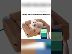 Cama para Gatos com Fundo Antiderrapante com Comando de Voz Aquecida com Proteção UV Portátil Desligamento Automático