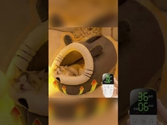 Modo de poupança de energia Cama de gato aquecida Cobertura removível portátil resistente ao pelo de animais de estimação