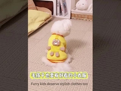 Winter Jacket Soft Cat & Dog Clothes Embroidered Pattern Reflective Strips