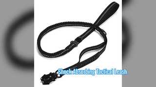 Tactical Dog Leash Shock Absorb Reflective Large Dogs