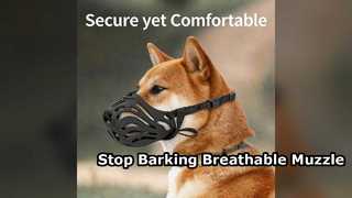 Eco Dog Muzzle Breathable Anti Bark Training Grooming