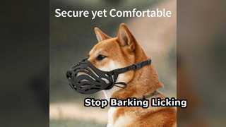 Eco Dog Muzzle Breathable Anti Bark Training Grooming