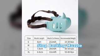 Stop Dog Barking & Biting Muzzle Adjustable Mesh