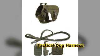 Tactical Dog Harness Outdoor Training Hiking Vest